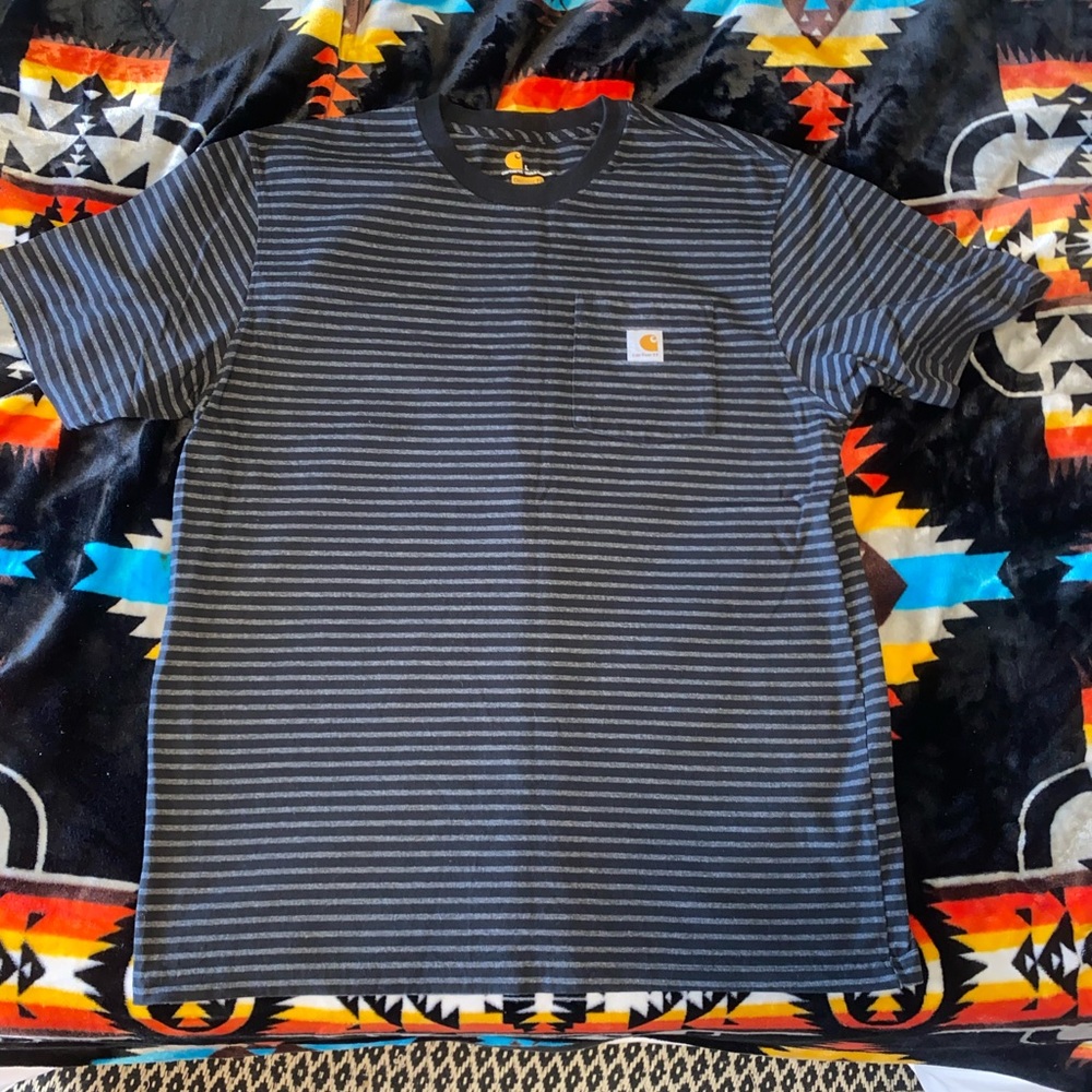 Men’s Carhartt striped shirt. Size large. NWOT.